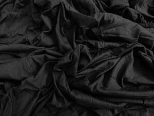 Jersey EXCLUSIVE fekete lepedő 90x200 cm Grammsúly: Lux (190 g/m2)