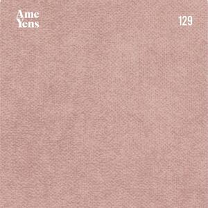 Rózsaszín szövet háromszemélyes kanapé Ame Yens Celerio 222 cm