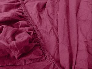 Jersey sötét rózsaszín lepedő 180x200 cm