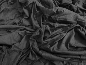 Jersey EXCLUSIVE sötétszürke lepedő 90x200 cm Grammsúly: Lux (190 g/m2)