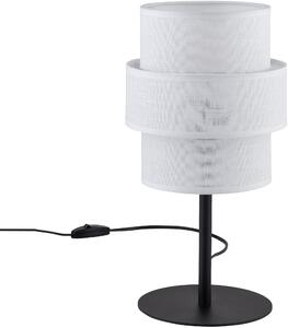 TK Lighting Calisto asztali lámpa 1x15 W fehér-fekete 5893