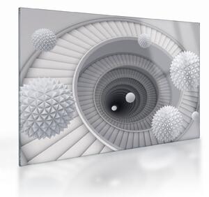 A 3D absztrakció képe (üvegen) (70x50 cm)