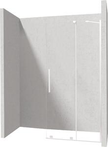 Deante Prizma zuhanykabin fal walk-in 90 cm fehér matt üveg/átlátszó üveg KTJ_A39R