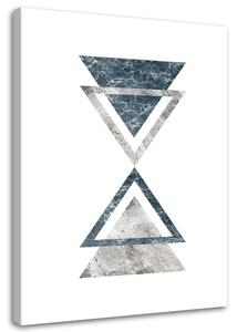 Gario Vászonkép Absztrakt márvány háromszögekkel Méret: 40 x 60 cm