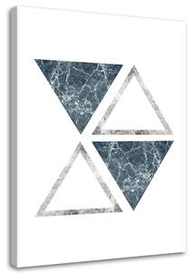 Gario Vászonkép Absztrakt márvány háromszögek Méret: 40 x 60 cm