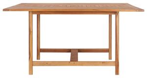 VidaXL tömör tíkfa kerti asztal 150 x 150 x 76 cm