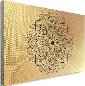 Vászonkép Arany geometriai mandala motívum Méretek: 60 x 40 cm, Kivitelezés: Vászonkép