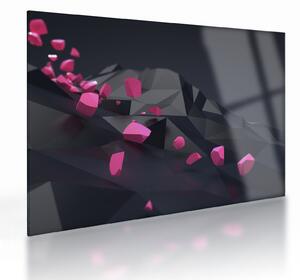 A 3D absztrakció képe (üvegen) (70x50 cm)