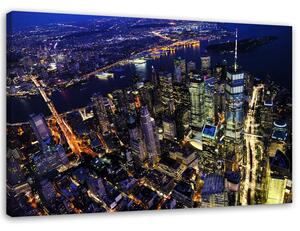 Gario Vászonkép New York City éjszaka Méret: 60 x 40 cm
