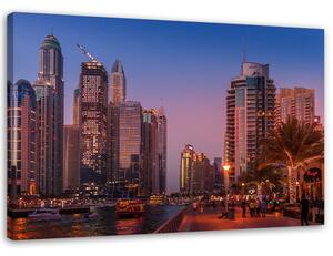 Gario Vászonkép Dubai este Méret: 60 x 40 cm