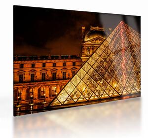 A párizsi Louvre képe (üvegen) (70x50 cm)