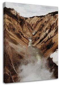 Gario Vászonkép Folyó a hegyekben Méret: 40 x 60 cm