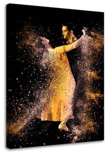Kép Pár táncol az aranyporban Méret: 40 x 60 cm, Kivitelezés: Vászonkép