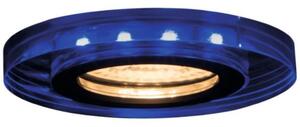 Soren süllyesztett mennyezeti kerek spotlámpa, 1xGU10, kék LED dekor világítással