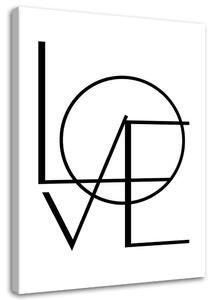 Gario Kép Szerelem fehér háttérrel Méret: 40 x 60 cm, Kivitelezés: Vászonkép