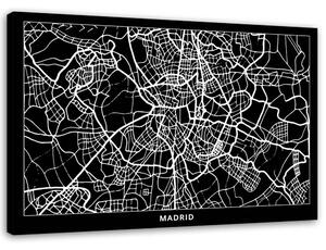 Gario Vászonkép Madrid város terve Méret: 60 x 40 cm