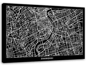 Gario Vászonkép Sanghaj város terve Méret: 60 x 40 cm