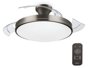 Philips Philips-LED Mennyezeti lámpa ventilátorral LED/35W/230V 5500/4000/2700K + távirányító nikkel P6220