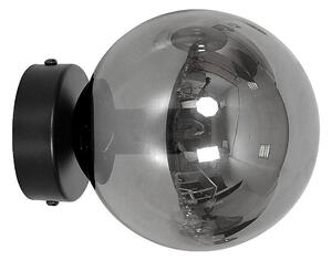 EMIBIG Fali lámpa ROSSI 1xE14/10W/230V fekete/szürke EB0076