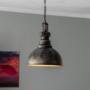 Opviq Saglam 3710 1-lámpa Ø31cm arany antik függőlámpa 1 lámpa, dimmelhető, Bronz / antik sárgaréz, Nappali / Étkező, fém, Vintage