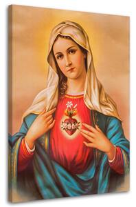 Gario Vászonkép Szuz Mária szíve Méret: 40 x 60 cm