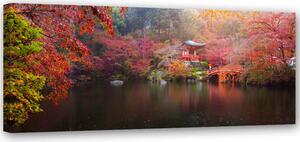 Gario Vászonkép Japán az őszi színekben Méret: 90 x 30 cm