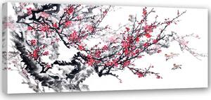 Gario Vászonkép Japán cseresznyevirágok Méret: 90 x 30 cm