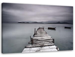 Gario Vászonkép Téli tó Méret: 60 x 40 cm