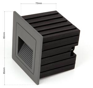 ORION Loro LED fali lámpa, antracit, szélesség 8,5 cm, alumínium, Fekete, Alumínium, Modern