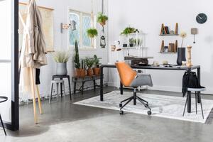 Doulton irodai design szék, barna textilbőr/szövet