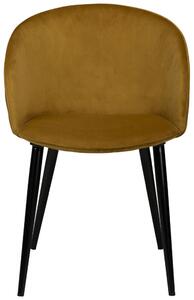 Dual design karfás szék, bronz bársony