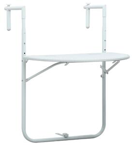 VidaXL fehér rattan hatású műanyag függő erkélyasztal 60x64x83,5 cm