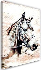 Gario Vászonkép Festett ló Méret: 40 x 60 cm