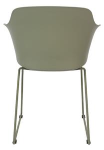Tango design karfás szék, zöld műanyag