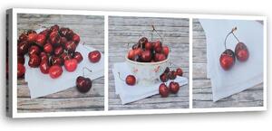 Gario Vászonkép Lédús gesztenyebarna cseresznye Méret: 90 x 30 cm