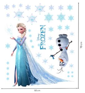 Falmatrica "Elsa és Olaf" 60x70 cm