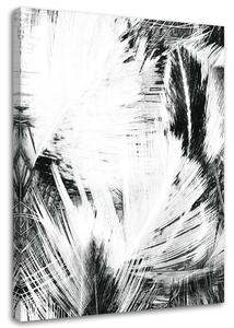 Kép Fekete-fehér absztrakció Méret: 40 x 60 cm, Kivitelezés: Vászonkép