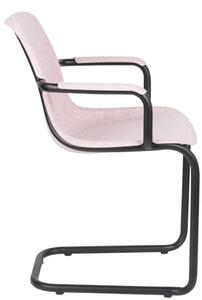 Thirsty design karfás szék, rózsaszín