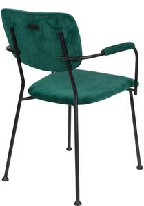 Benson design karfás szék, zöld