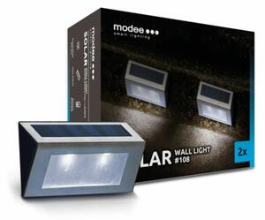 Modee LED napelemes fali lámpa ML-WS108, 2 db