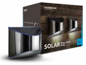 Modee LED napelemes fali lámpa ML-WS102, 2 db