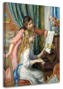 Gario Vászonkép Lányok a zongoránál - Pierre Auguste Renoir, reprodukció Méret: 40 x 60 cm
