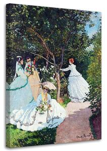 Gario Vászonkép Nok a kertben - Claude Monet, reprodukció Méret: 40 x 60 cm