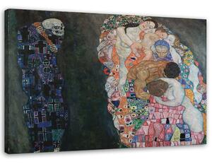 Gario Vászonkép Élet és halál - Gustav Klimt, reprodukció Méret: 60 x 40 cm