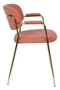Jolien design karfás szék, rózsaszín