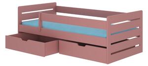 BEMU gyerekágy + matrac, 90x200, rózsaszín