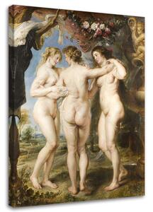Gario Vászonkép Három kegyelem - Peter Paul Rubens reprodukció Méret: 40 x 60 cm