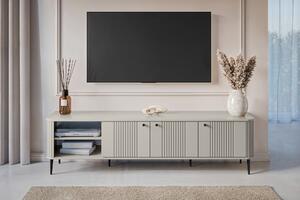 Vesper 3D TV-szekrény 187 cm - kasmír / fekete színű lábak