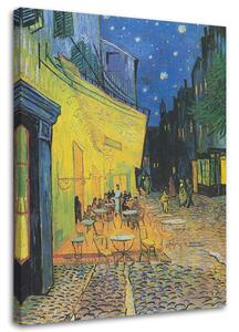 Gario Vászonkép Egy kávézó terasza éjjel - Vincent van Gogh reprodukció Méret: 40 x 60 cm