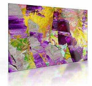 Absztrakció kép - festmény (üvegen) (70x50 cm)